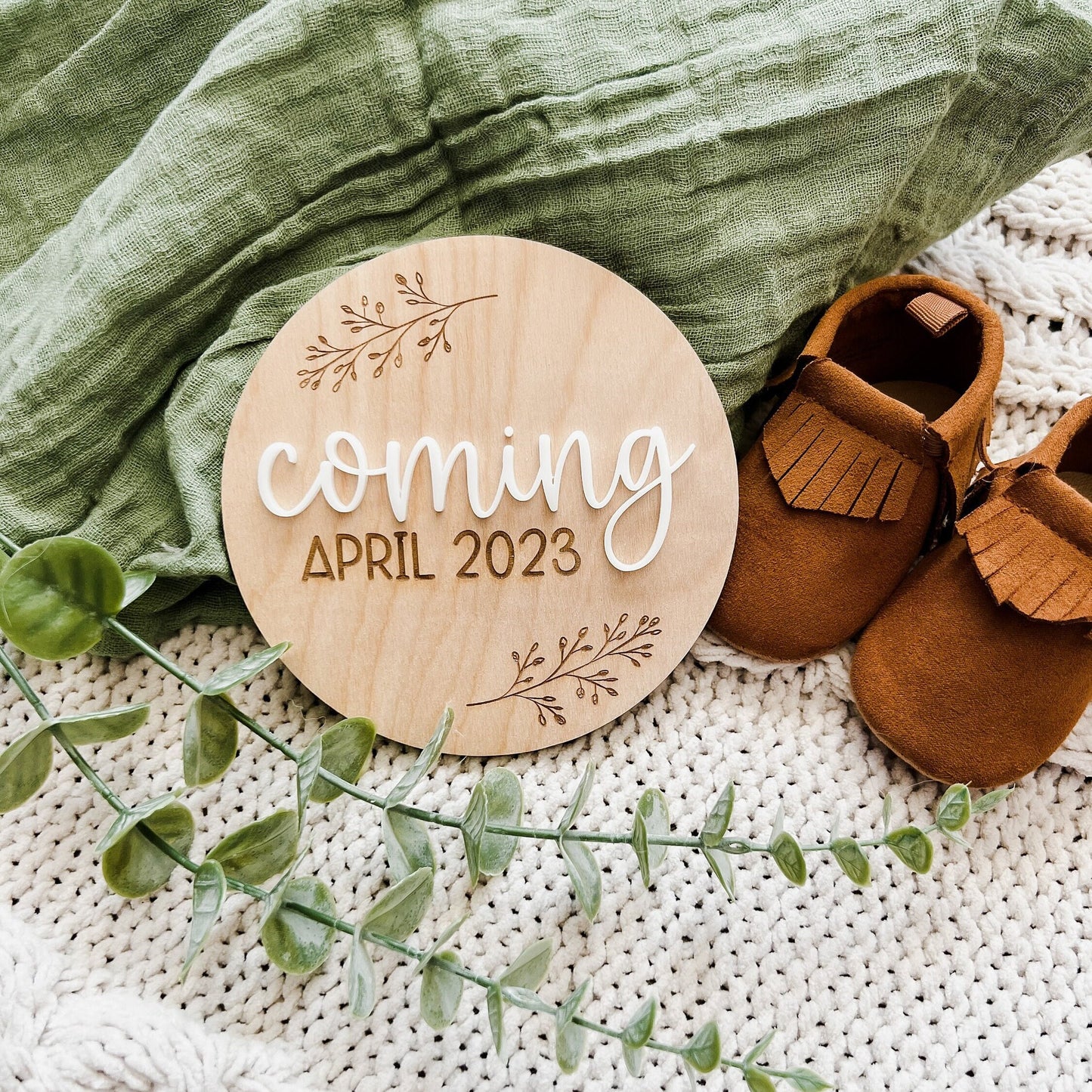 Personalized Pregnancy Announcement Sign
