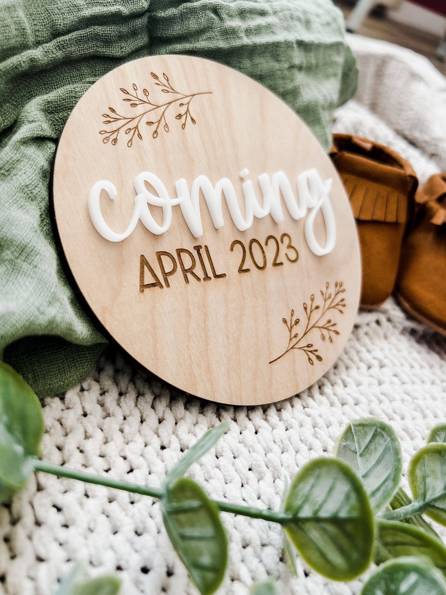 Personalized Pregnancy Announcement Sign