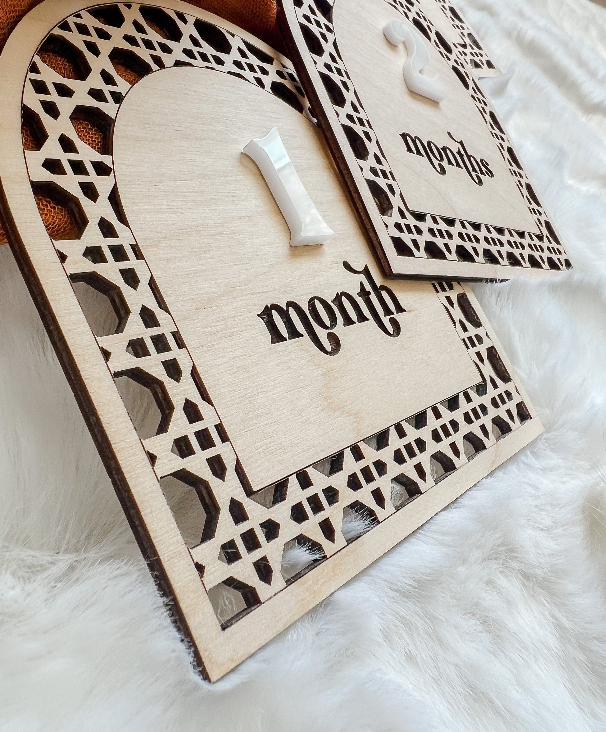 Rattan Baby Milestone Markers
