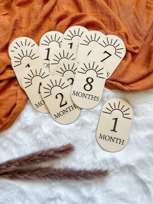 Sunshine Milestone Markers