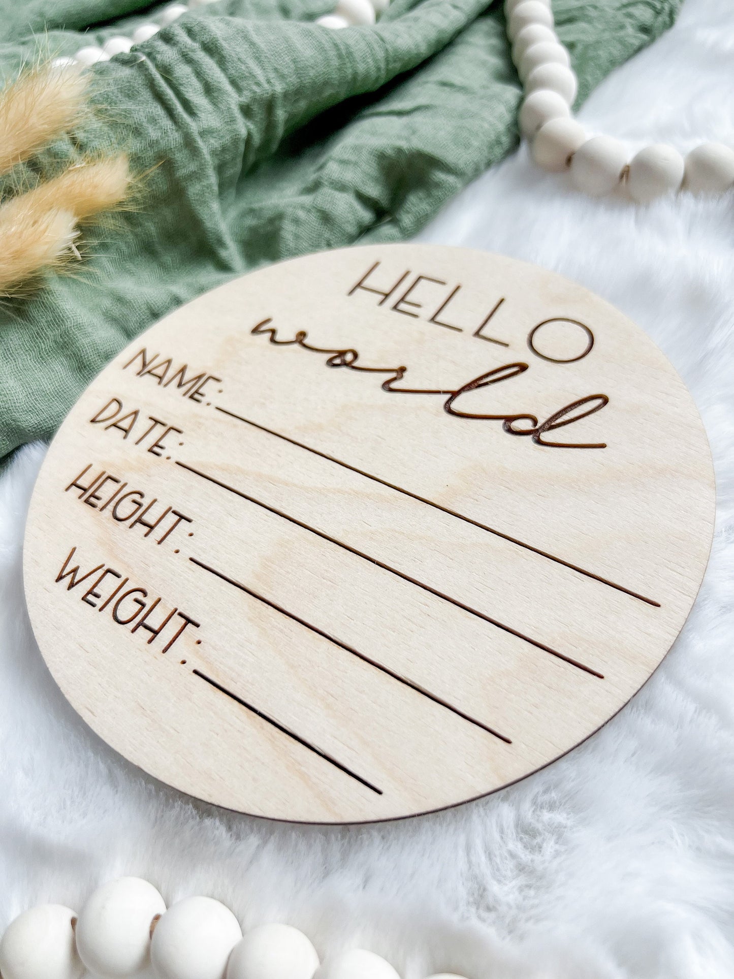Baby Birth Stats Sign