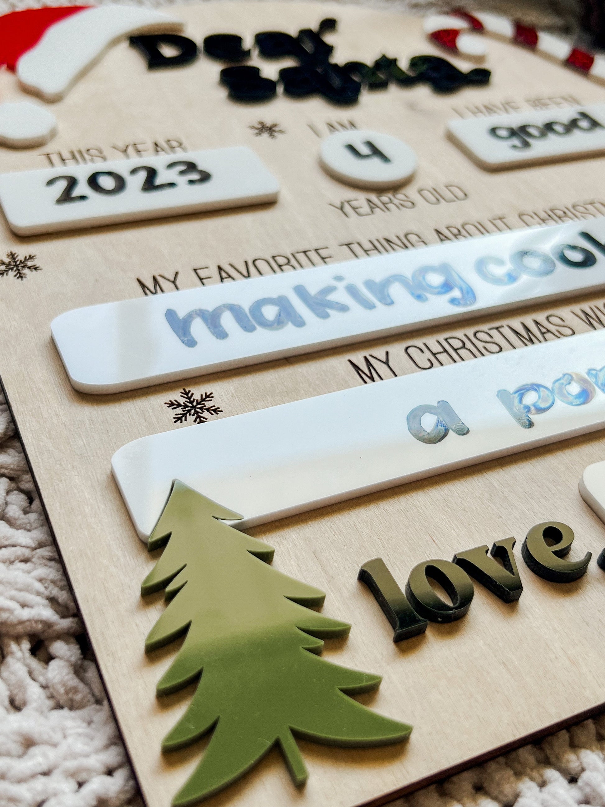 Dear Santa Christmas Board