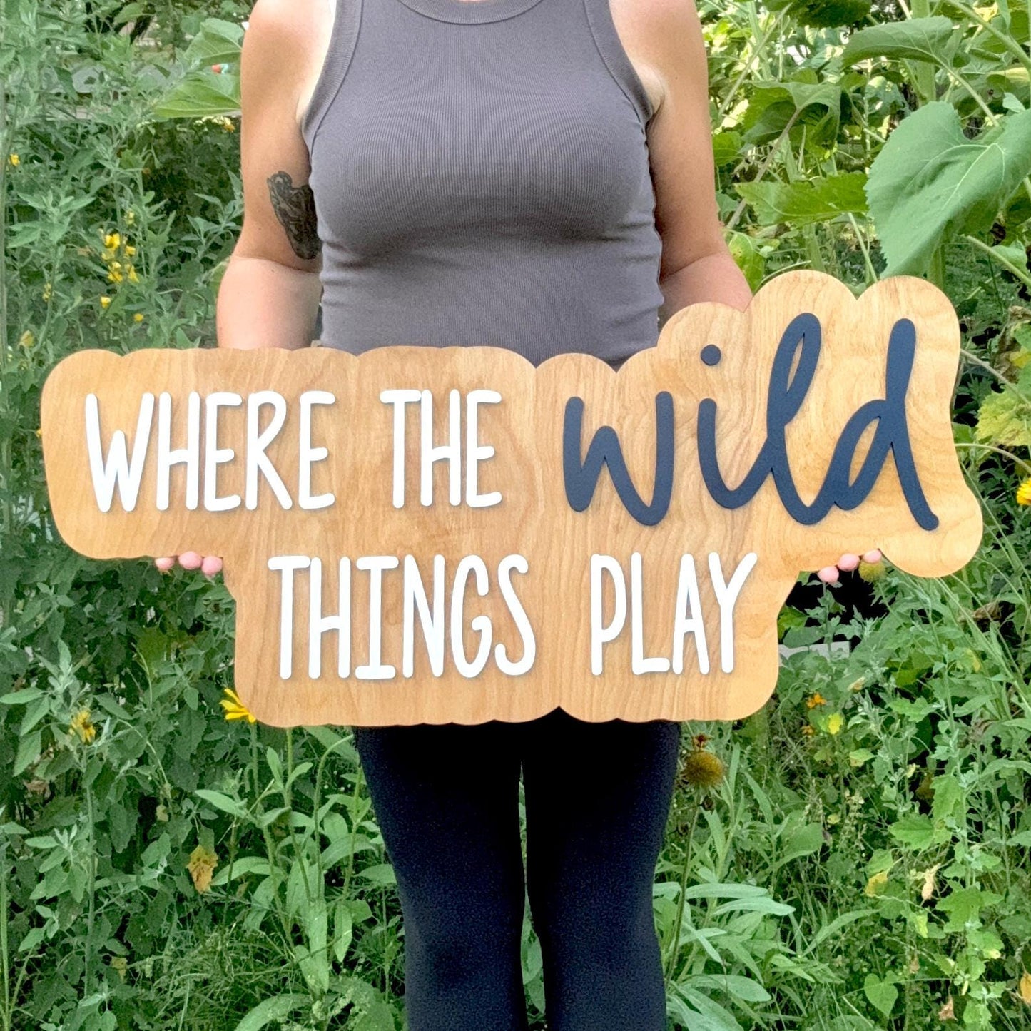 Where the Wild Things Play Sign