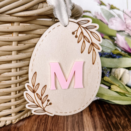 Letter Easter Basket Tag | Easter Basket Name Tag | Easter Tag | Kids Easter Basket | Easter Basket Tag | Personalized Easter Gift