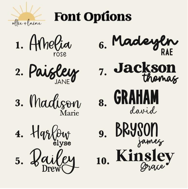 Baby Name Announcement Sign | Hospital Birth Announcement Sign | Mini Baby Name Sign | Name Reveal Sign | Baby Shower Gift