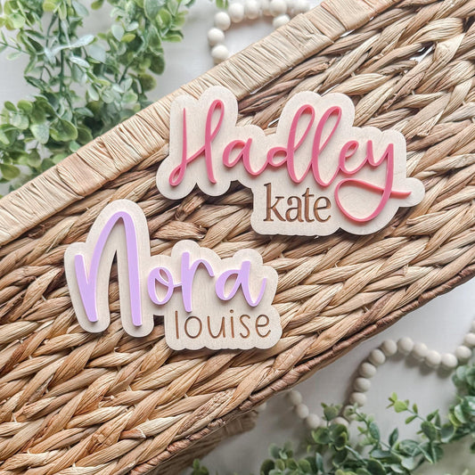 Baby Name Announcement Sign | Hospital Birth Announcement Sign | Mini Baby Name Sign | Name Reveal Sign | Baby Shower Gift