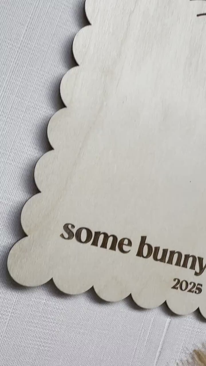 DIY Easter Foot Print Sign | Baby's First Easter | Some Bunny Loves You Sign |