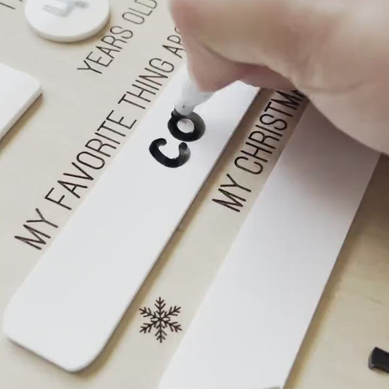 Dear Santa Christmas Board | Christmas Wish Sign | Reusable Dear Santa Sign | Dry Erase Christmas List | Kid's Christmas Gift | Christmas