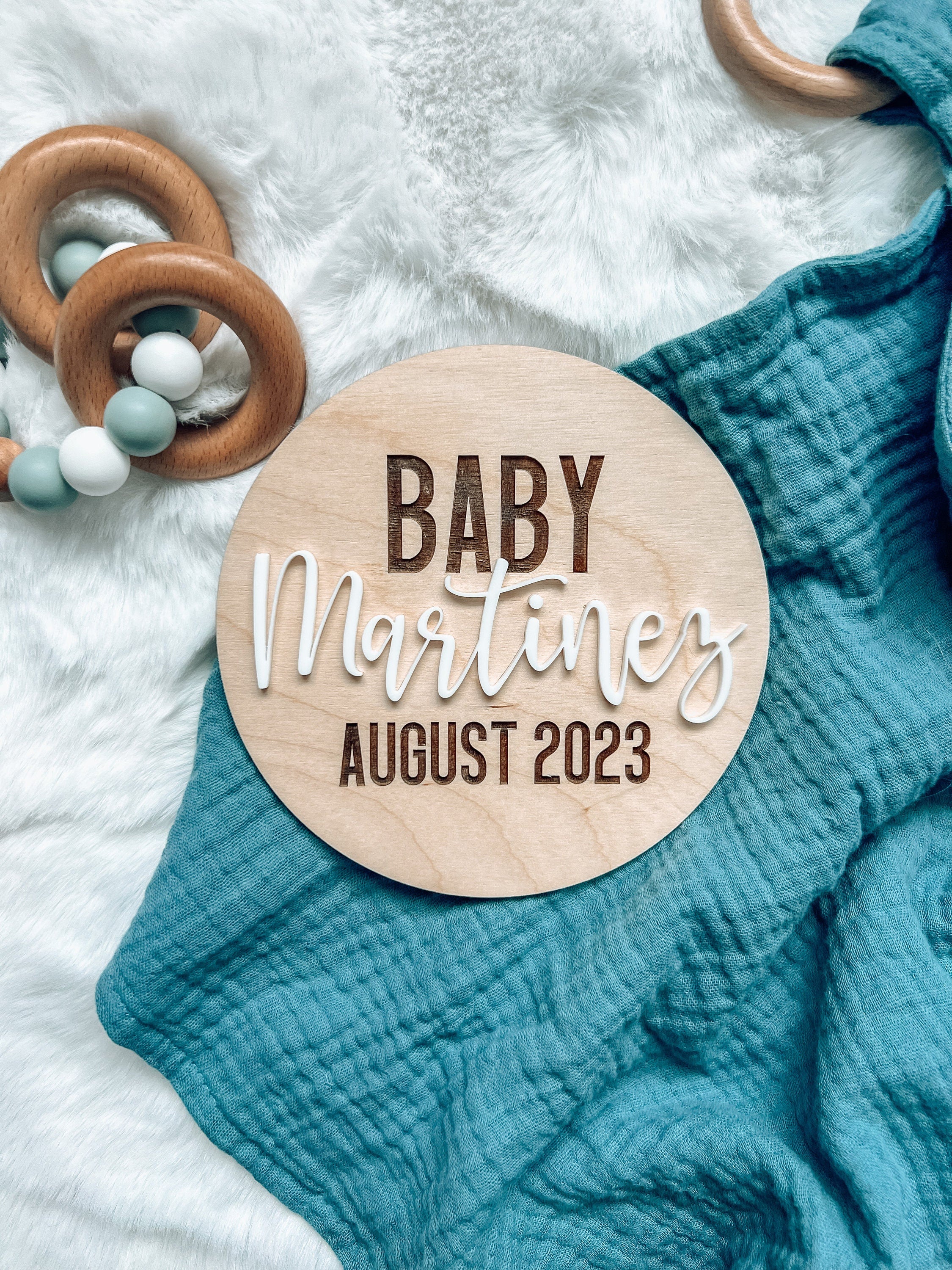 Personalized Last Name Baby Arriving Soon Sign | Baby Announcement Sign | Pregnancy Announcement Photo Prop |  Baby Coming Soon Wooden Sign