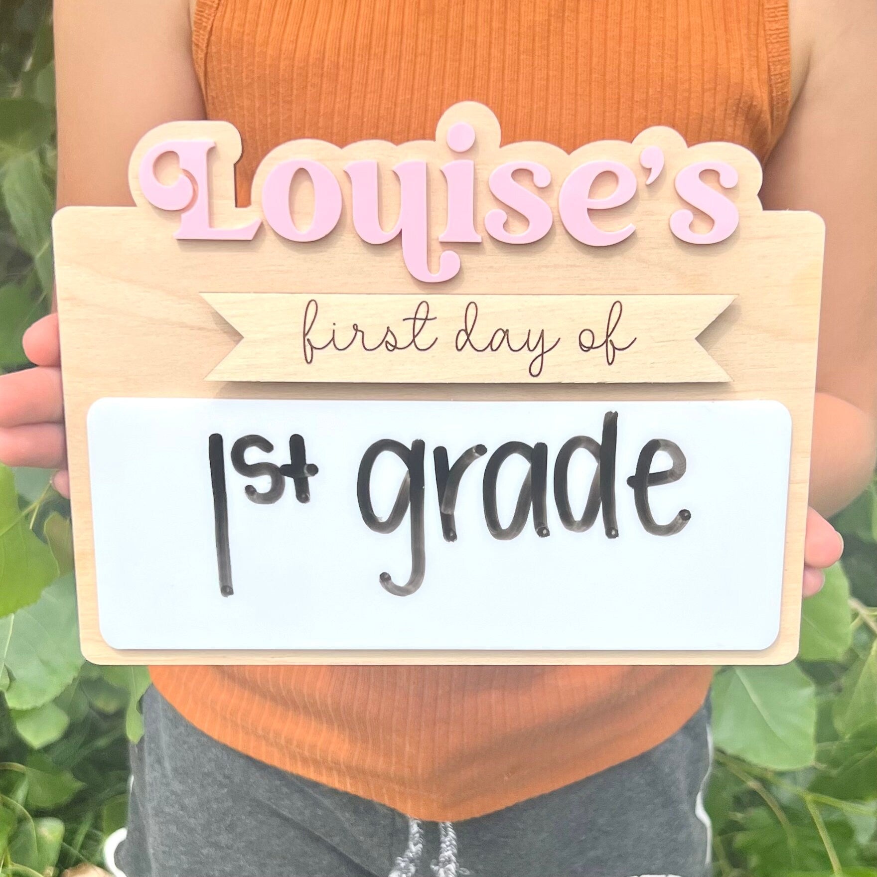 Personalized First Day and Last Day of School Board